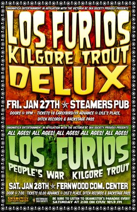 Los Furios, DELUX (live hip hop music), Kilgore Trout @ Steamers Pub Jan 27 2006 - May 5th @ Steamers Pub
