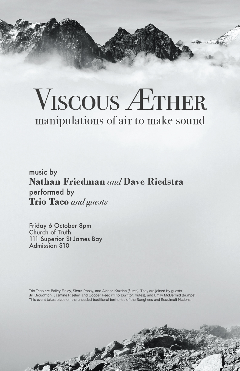 Viscous Æther: Trio Taco  (and guests), Nathan Friedman, Dave Riedstra @ Church Of Truth - Oct 06, 2017