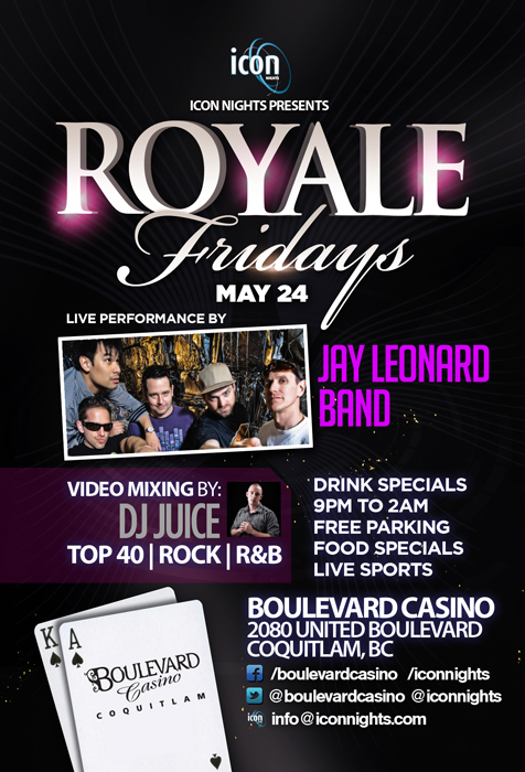 JAY LEONARD BAND @ Lion's Den Boulevard Casino May 24 2013 - May 9th @ Lion's Den Boulevard Casino