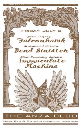 Falconhawk, Bend Sinister, Immaculate Machine, Romance @ The Anza Club Jul 8 2005 - May 6th @ The Anza Club