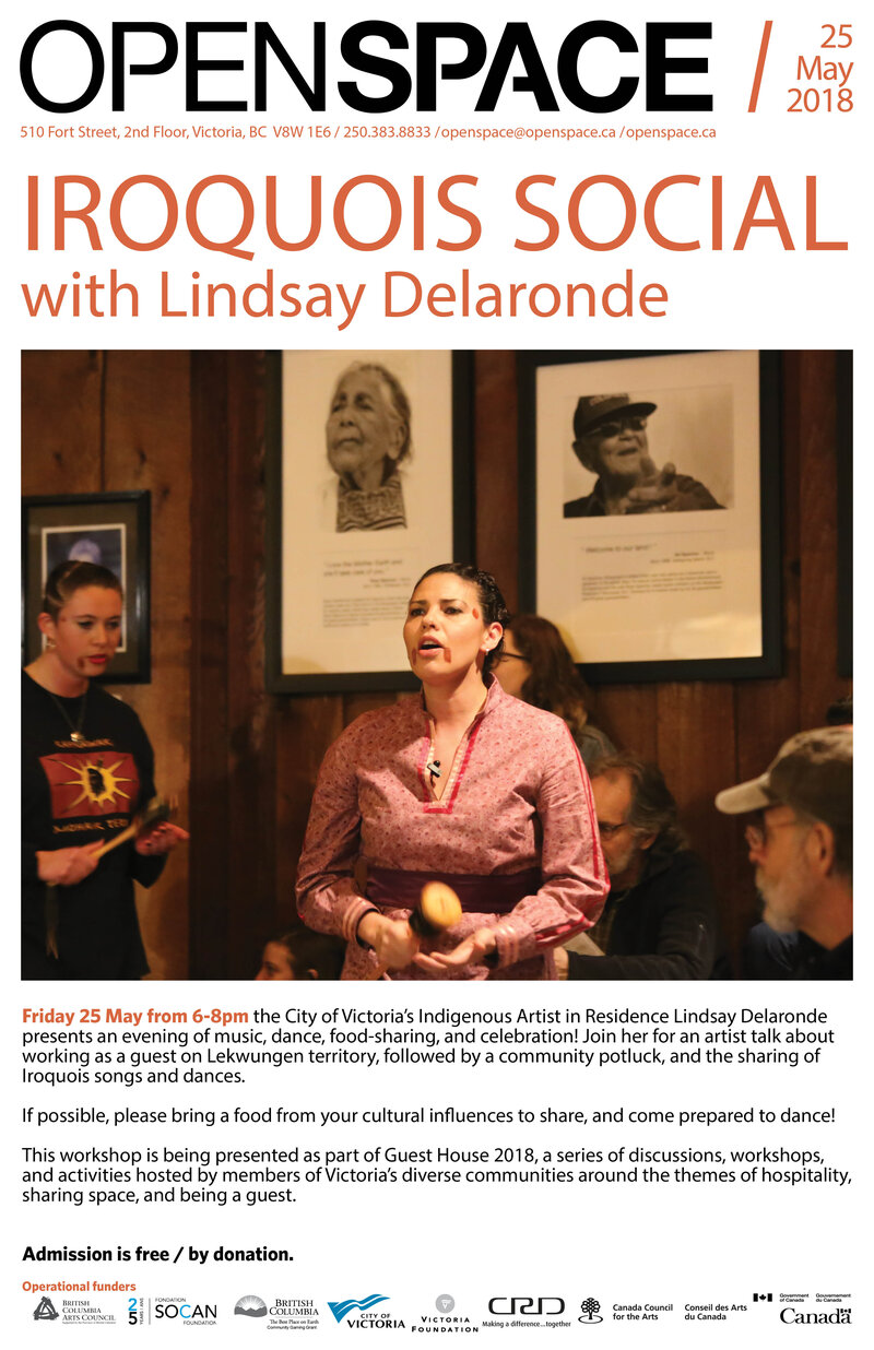 Iroquois Social with Lindsay Delaronde: Lindsay Delaronde @ Open Space May 25 2018 - Jun 14th @ Open Space