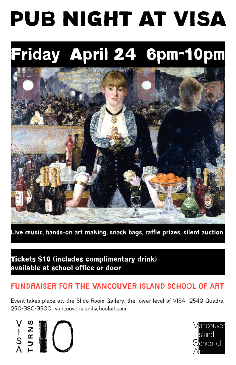 Pub Night at VISA @ Slide Room Gallery, Vancouver Island School of Art - Apr 24, 2015