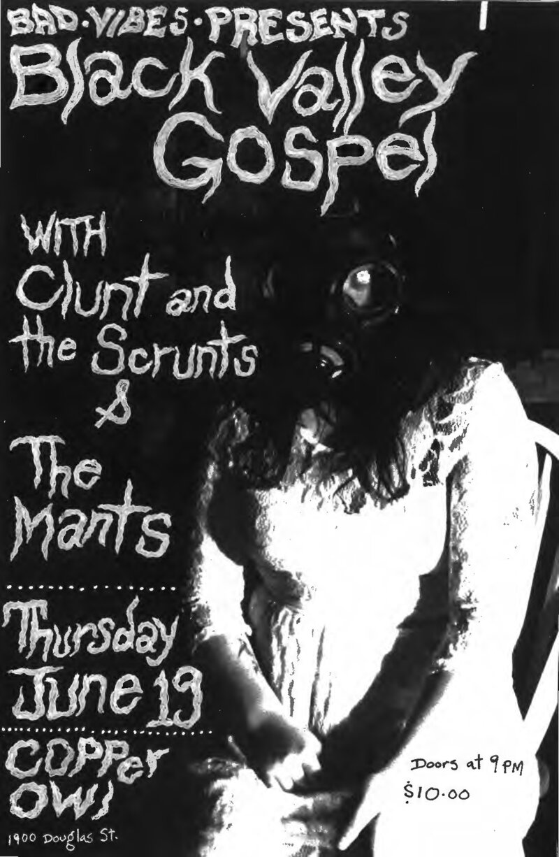 Black Valley Gospel, The Mants, Clunt & the Scrunts @ Copper Owl Jun 19 2014 - May 17th @ Copper Owl