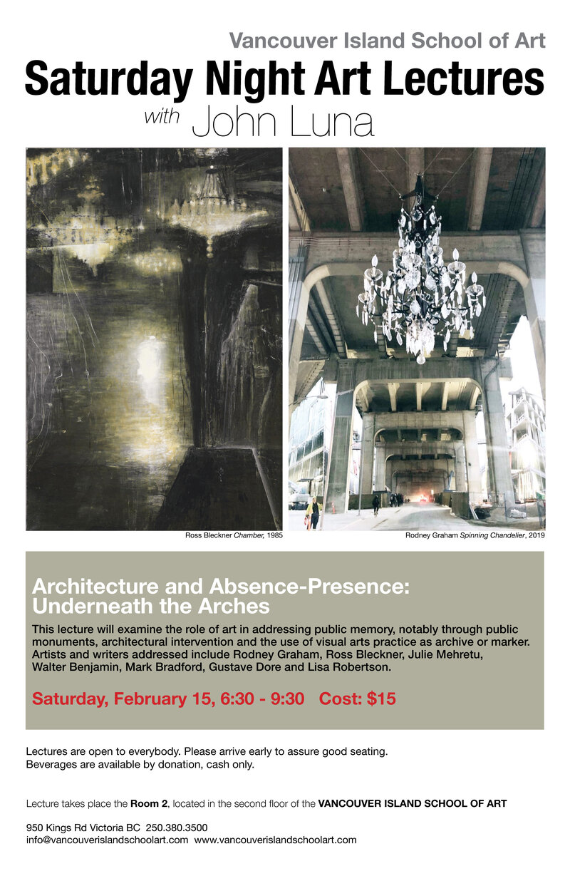 John Luna Art Lecture: John Luna @ Vancouver Island School of Art Feb 15 2020 - Jun 4th @ Vancouver Island School of Art