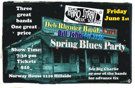 Bill Johnson Trio, CURL, The Deb Rhymer Band @ Sons of Norway Dec 31 1969 - May 6th @ Sons of Norway