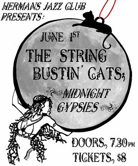 STRING BUSTIN' CATS are THE MIDNIGHT GYPSIES.  The Cats are brewing some more heart stompin' Gypsy Jazz, with a collection of new songs and arrangements.  Memorable will be an understatement....: The String Bustin Cats @ Hermann's Jazz Club Jun 1 2007 - May 8th @ Hermann's Jazz Club