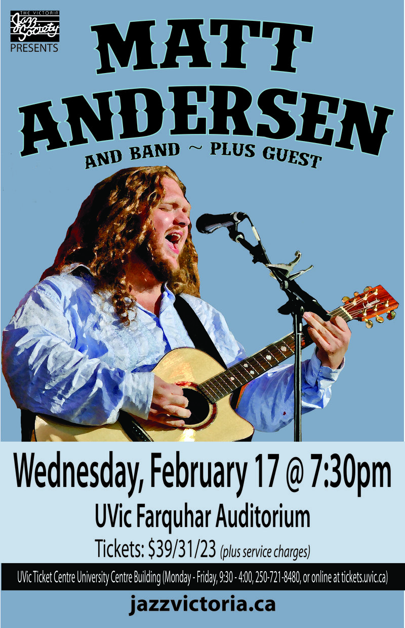 Matt Andersen @ The Farquhar at UVic Feb 17 2016 - May 9th @ The Farquhar at UVic