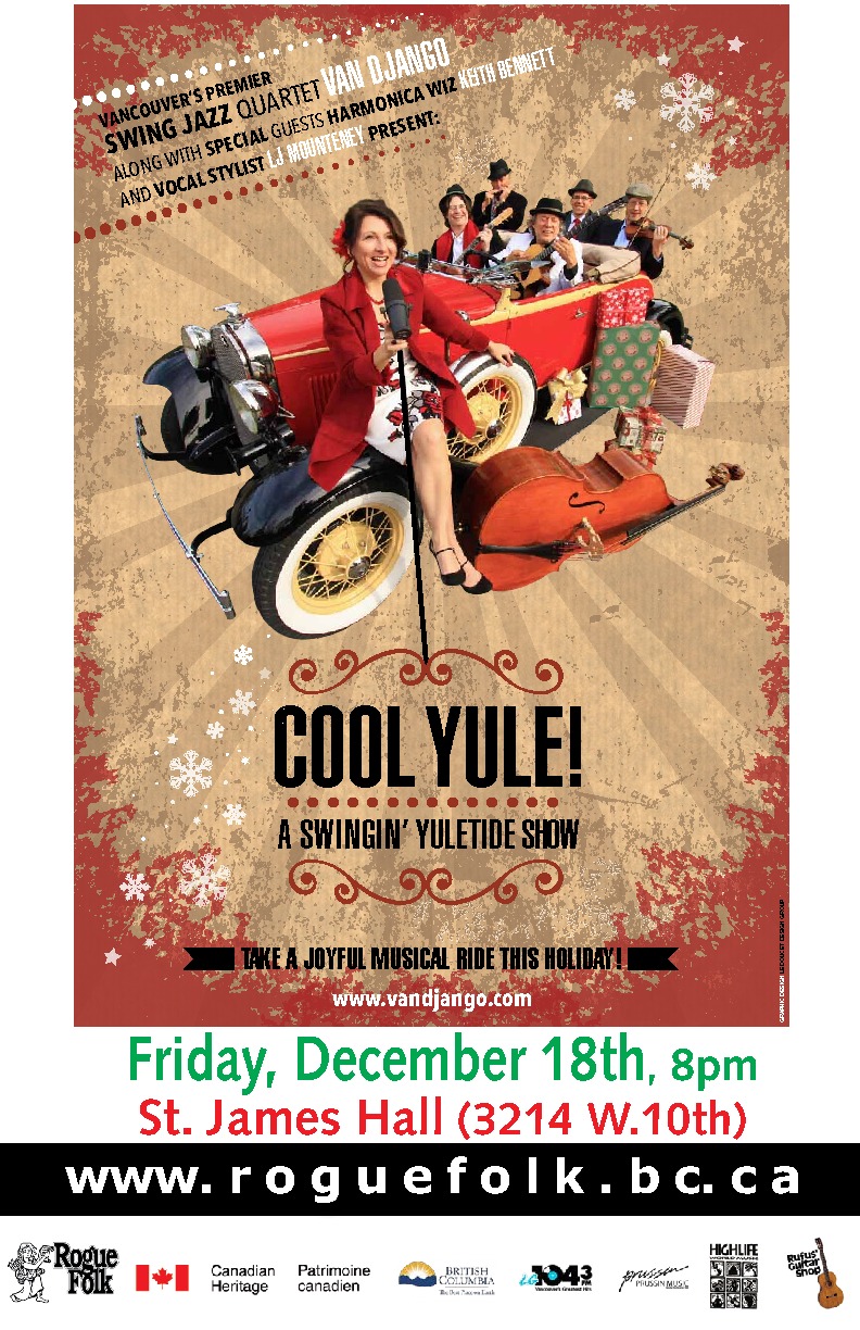 A Gypsy Jazz Christmas Show!: Van Django @ St. James Community Hall Dec 18 2015 - May 6th @ St. James Community Hall