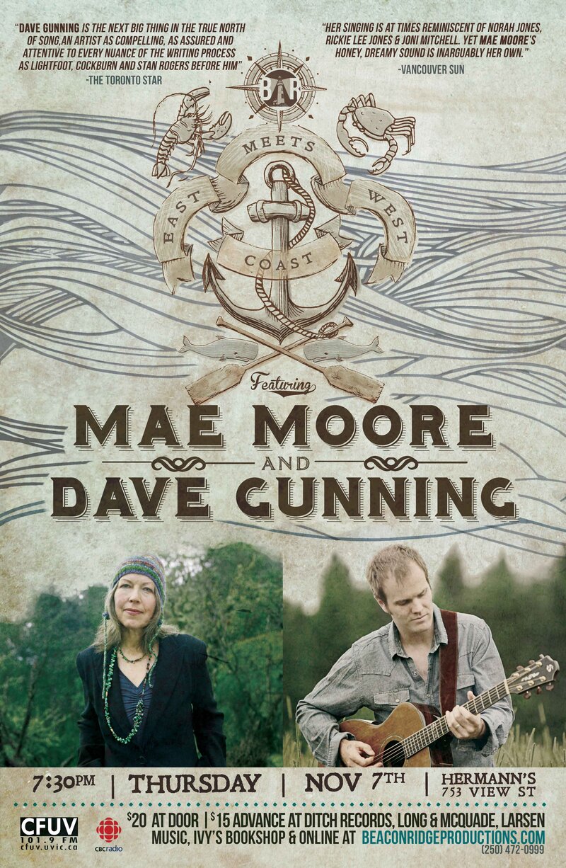 East Meets West featuring Dave Gunning & Mae Moore: Dave Gunning, Mae Moore @ Hermann's Jazz Club Nov 7 2013 - May 1st @ Hermann's Jazz Club