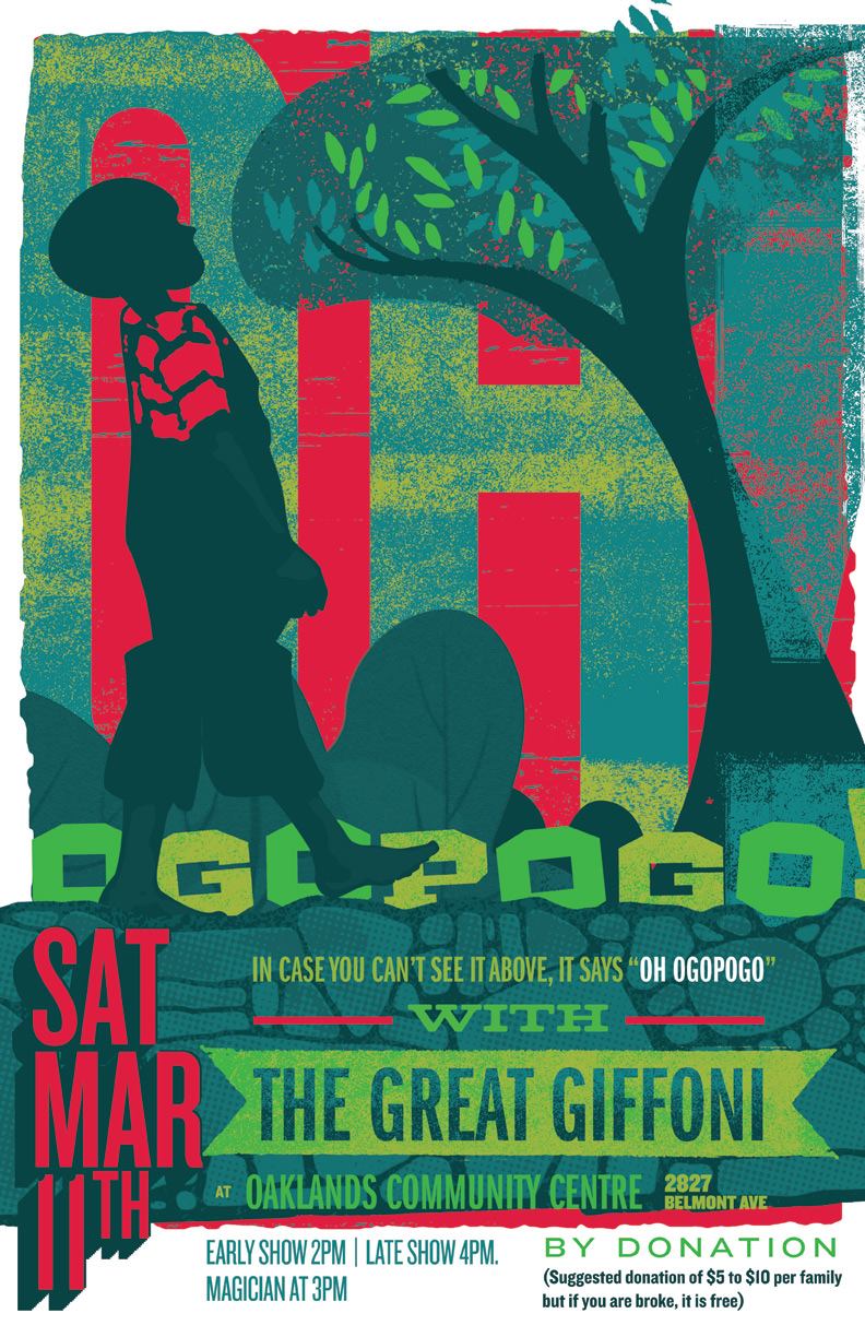Kids Party! Album release show for Punk Rock Band for Kids!: OH! OGOPOGO!, The Great Giffoni @ Oaklands Community Association Mar 11 2017 - May 6th @ Oaklands Community Association