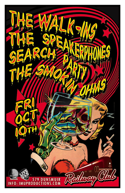 The WALK-INS, , The Speakerphones, Search Party, Smokin' Ohms @ Railway Club Oct 10 2014 - May 9th @ Railway Club