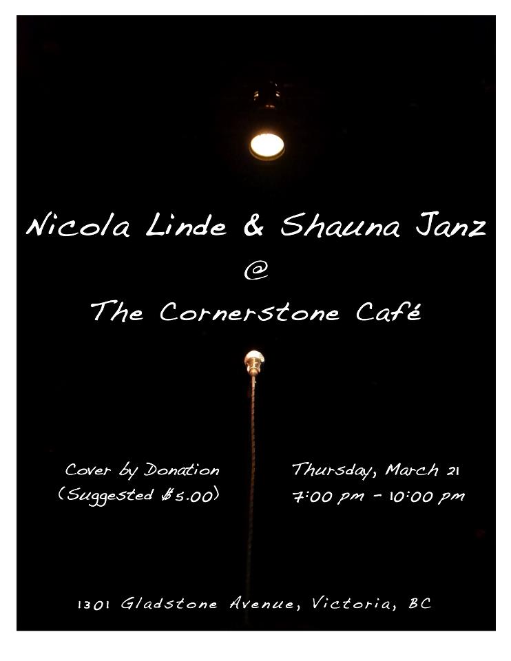 Nicola Linde, Shauna Janz @ Cornerstone Cafe Mar 21 2013 - May 7th @ Cornerstone Cafe