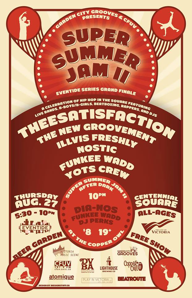 SUPER SUMMER JAM II: DIA-NOS, musicofmymind, The Funkee Wadd, DJ Perks @ Copper Owl Aug 27 2015 - May 6th @ Copper Owl