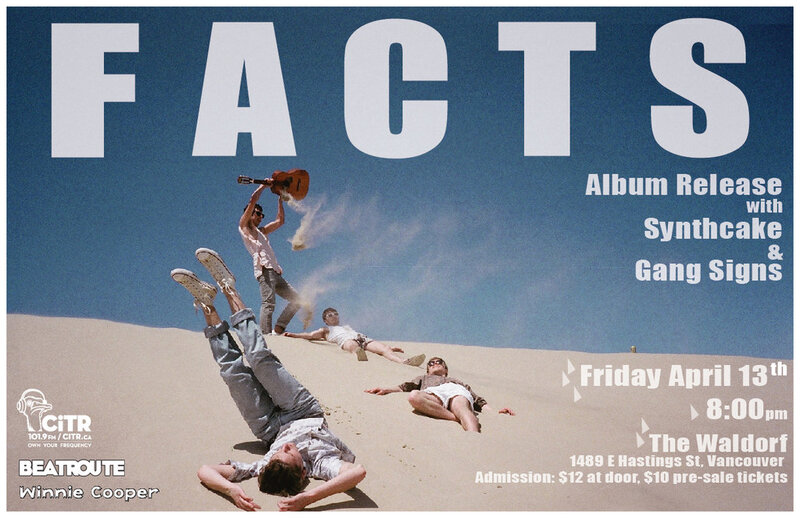 FACTS, Synthcake, Gang Signs, WC DJs @ The Waldorf Apr 13 2012 - May 13th @ The Waldorf