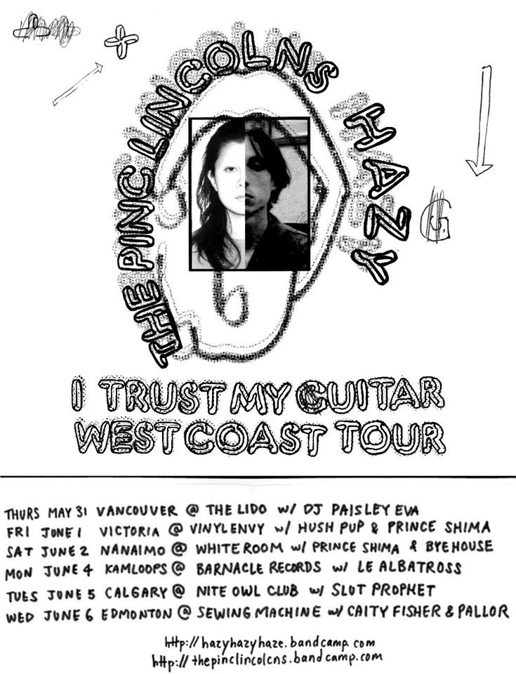 I Trust My Guitar - West Coast Tour: Hush Pup, Prince Shima, HAZY, The Pinc Lincolns  @ Vinyl Envy Jun 1 2018 - May 12th @ Vinyl Envy