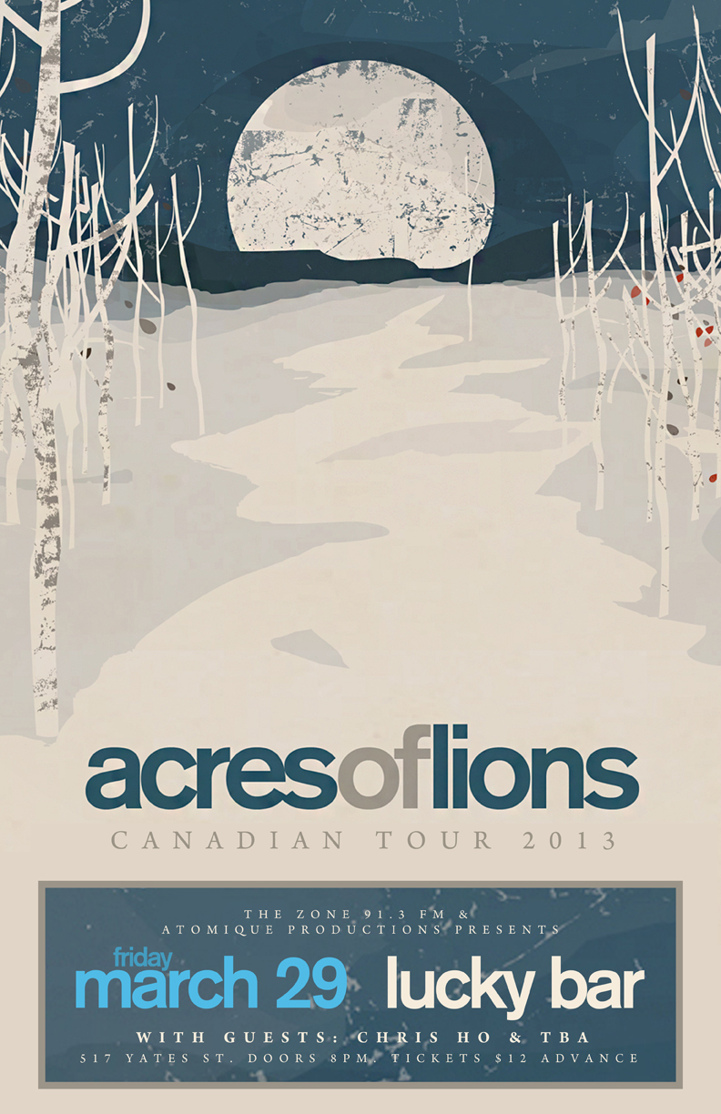 acres of lions, Chris Ho, Sunhawk @ Lucky Bar Mar 29 2013 - May 10th @ Lucky Bar