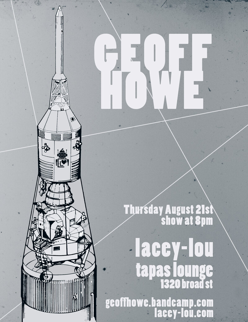 Folk Singer-Songwriter at Lacey-Lou!: Geoff Howe @ Lacey-Lou Tapas Lounge Aug 21 2014 - May 13th @ Lacey-Lou Tapas Lounge