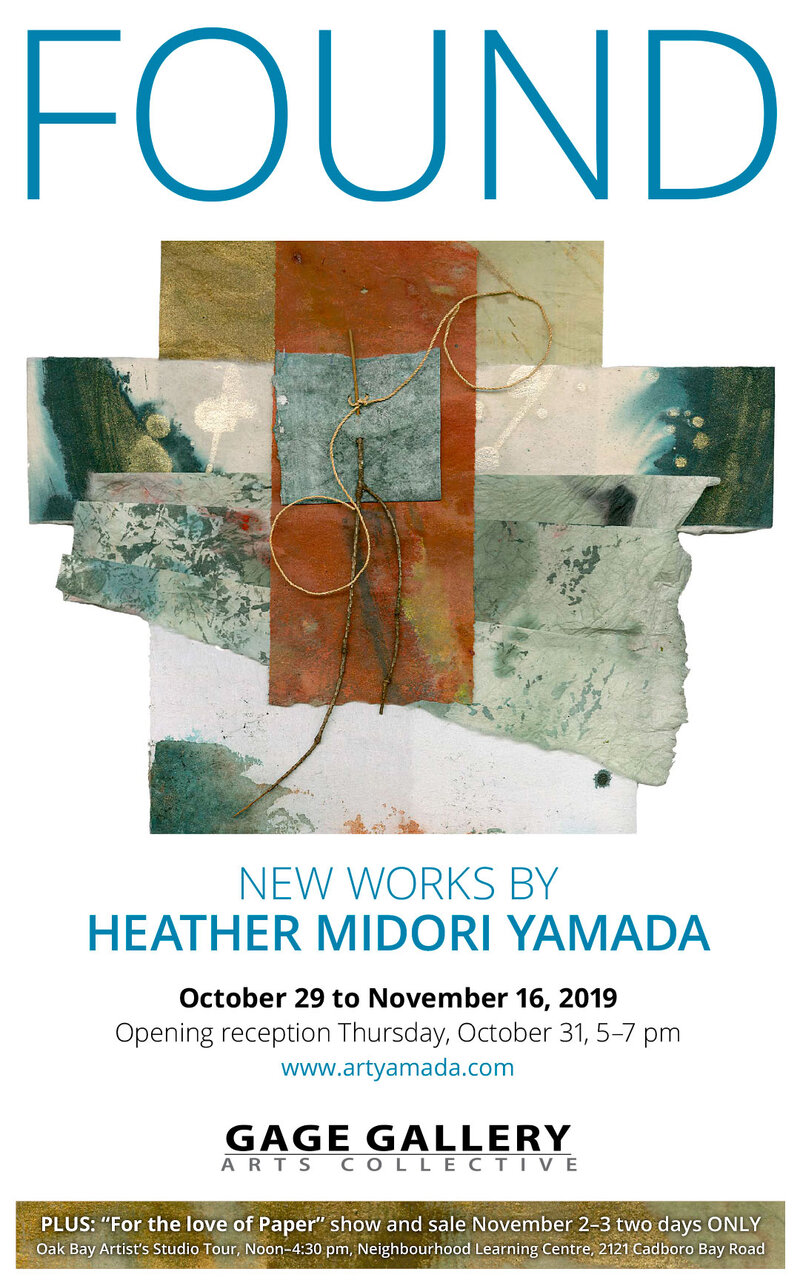 Found: Heather Midori Yamada @ Gage Gallery Arts Collective Oct 29 2019 - May 7th @ Gage Gallery Arts Collective