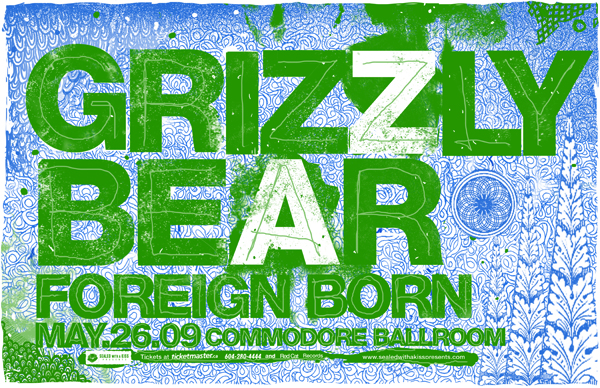 Grizzly Bear, Foreign Born @ The Commodore Ballroom May 26 2009 - May 6th @ The Commodore Ballroom