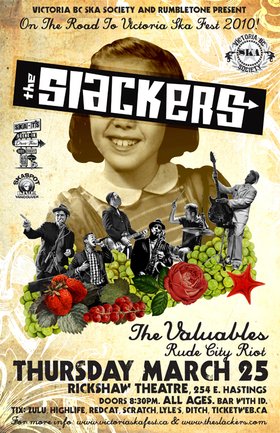 THE SLACKERS RETURN TO VANCOUVER AT THE RICKSHAW THEATRE (ALL AGES + BAR)! On the Road to Ska Fest 2010!: The Slackers, The Valuables, Rude City Riot @ Rickshaw Theatre - Mar 25, 2010
