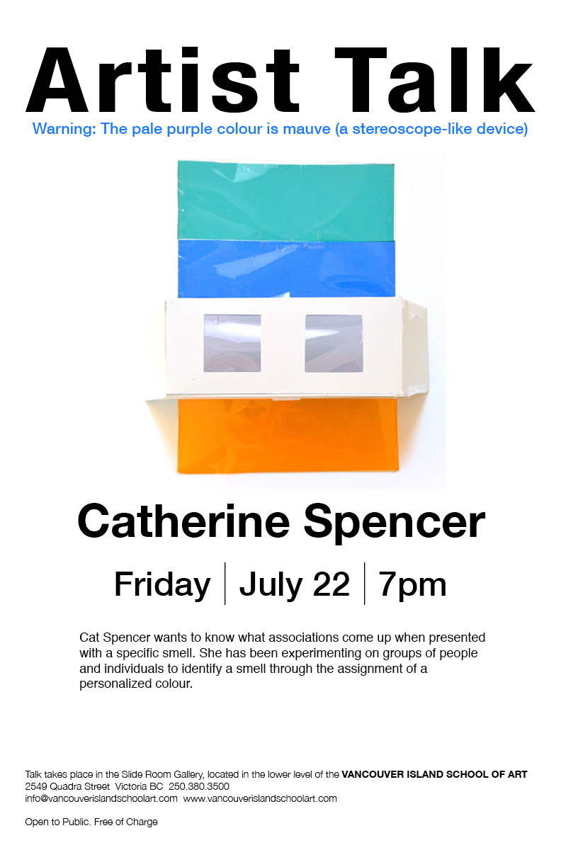 Artist Talk: Catherine Spencer @ Vancouver Island School of Art Jul 22 2016 - May 6th @ Vancouver Island School of Art