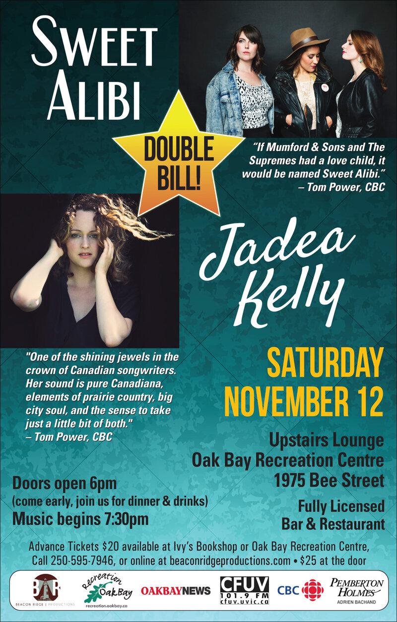 Sweet Alibi & Jadea Kelly: Sweet Alibi  , Jadea Kelly @ Sports View Lounge - Nov 12, 2016