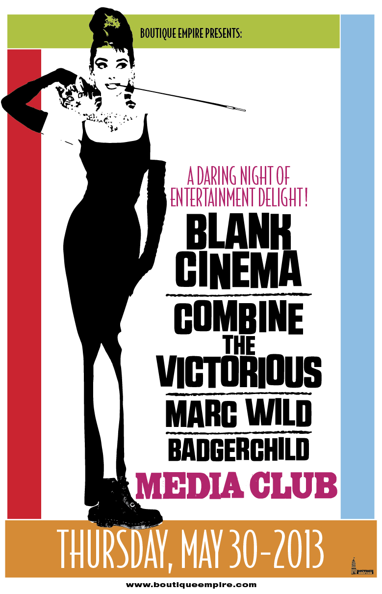 Video Release party: Combine the Victorious, Blank Cinema, Marc Wild, Badgerchild @ The Media Club - May 30, 2013