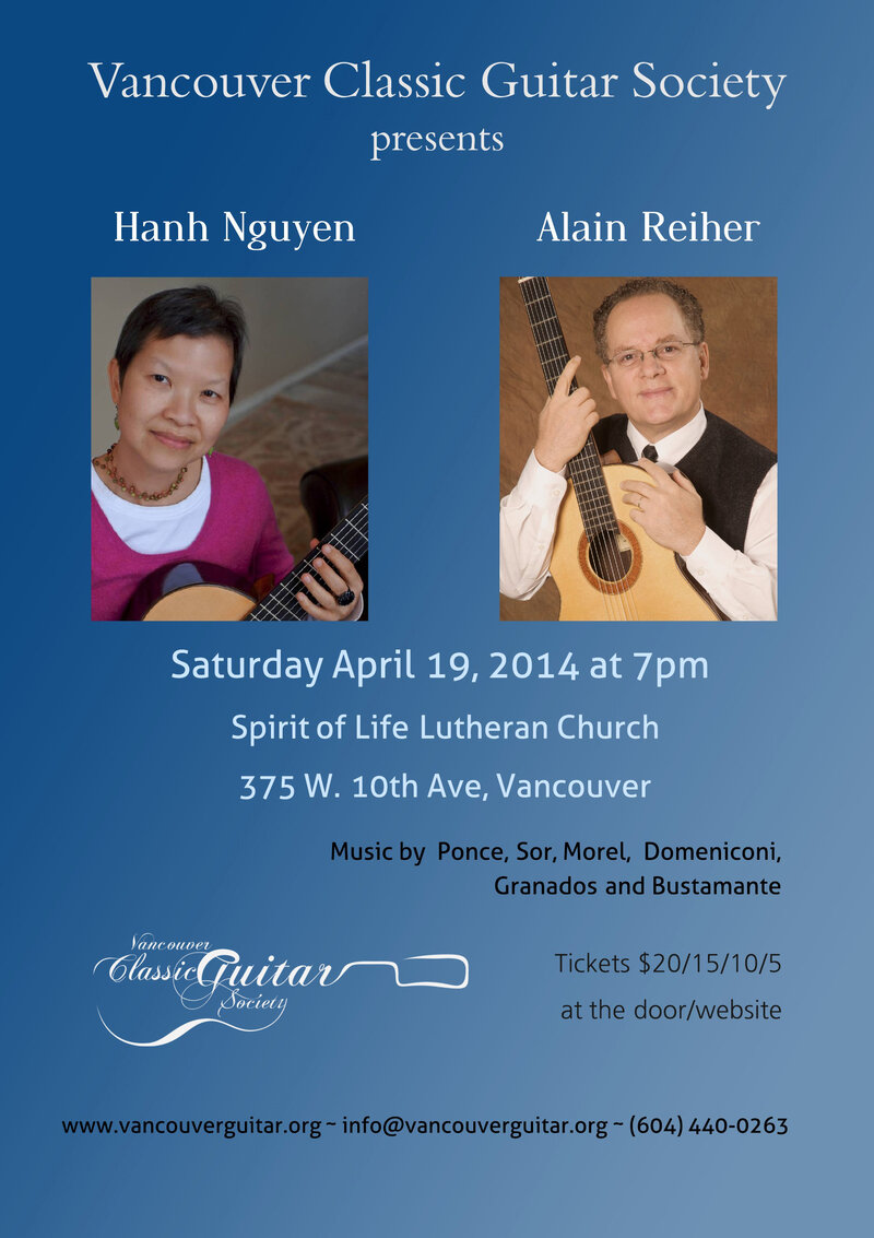 Hanh Ngyuen, Alain Reiher @ Spirit of Life Lutheran Church Apr 19 2014 - May 7th @ Spirit of Life Lutheran Church