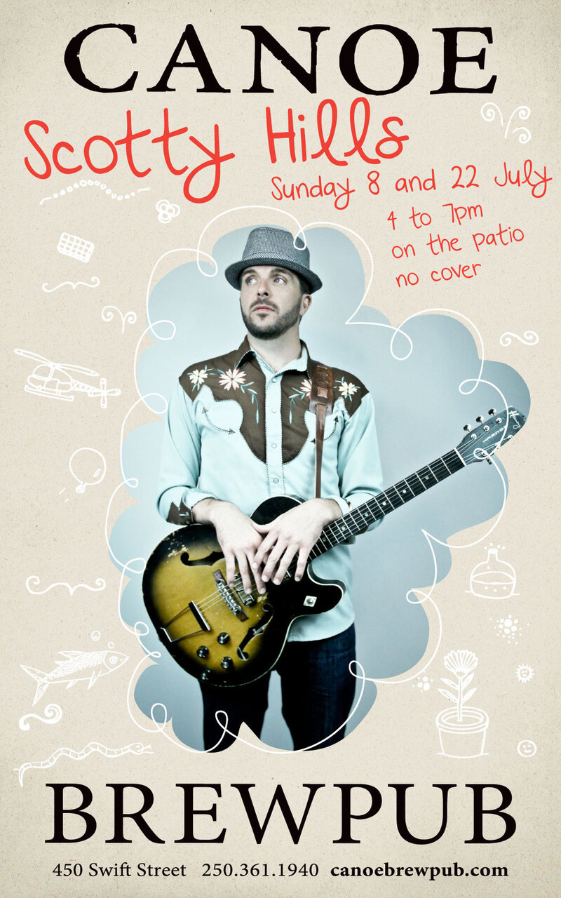 on the patio: Scotty Hills @ Canoe Brewpub Jul 22 2012 - May 8th @ Canoe Brewpub