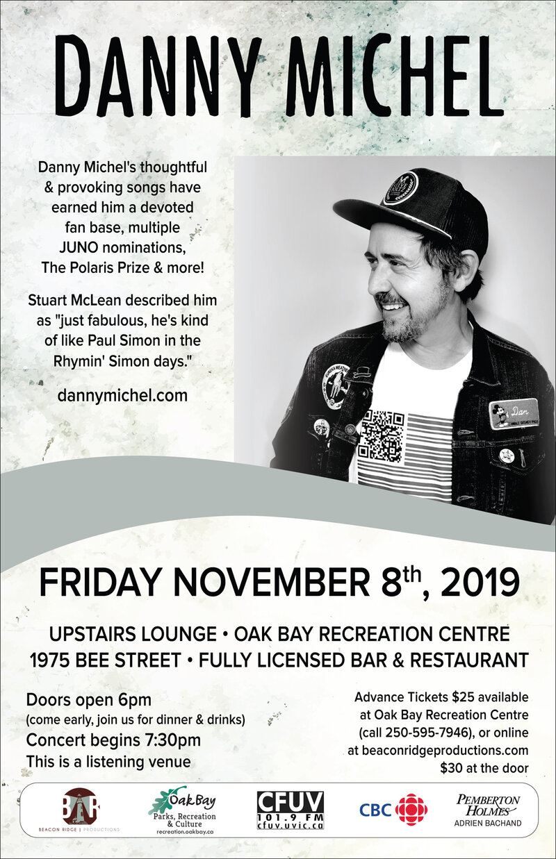 Danny Michel @ Recreation Oak Bay - Nov 08, 2019