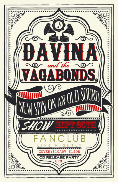Davina And The Vagabonds @ Vancouver FanClub Sep 25 2014 - Jun 11th @ Vancouver FanClub