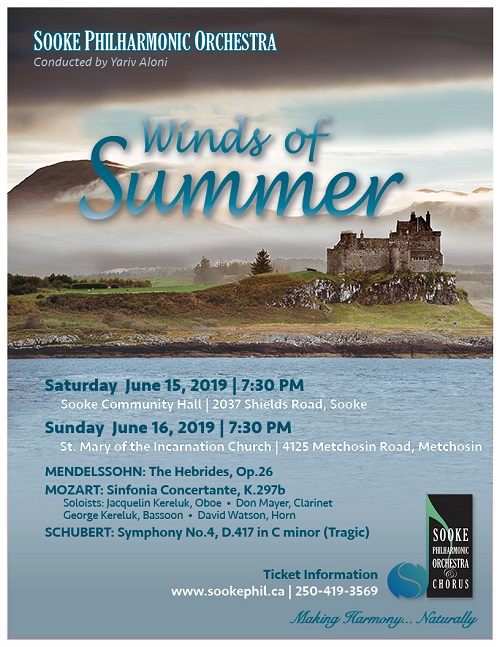 Winds of Summer concert: Yariv Aloni, Jacquelin Kereluk, Don Mayer, George Kereluk, David Watson @ Sooke Community Hall Jun 15 2019 - Apr 30th @ Sooke Community Hall