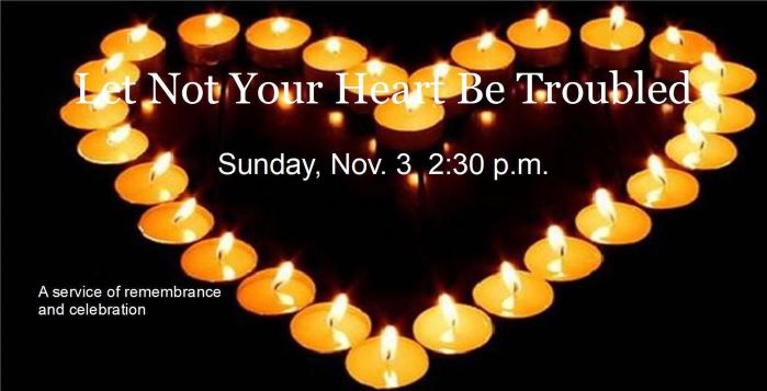 Let Not Your Heart Be Troubled: Choir and Scholars of the Congregation, Kelly Charlton @ United Commons (First Metropolitan United Church) Nov 3 2019 - Jun 4th @ United Commons (First Metropolitan United Church)