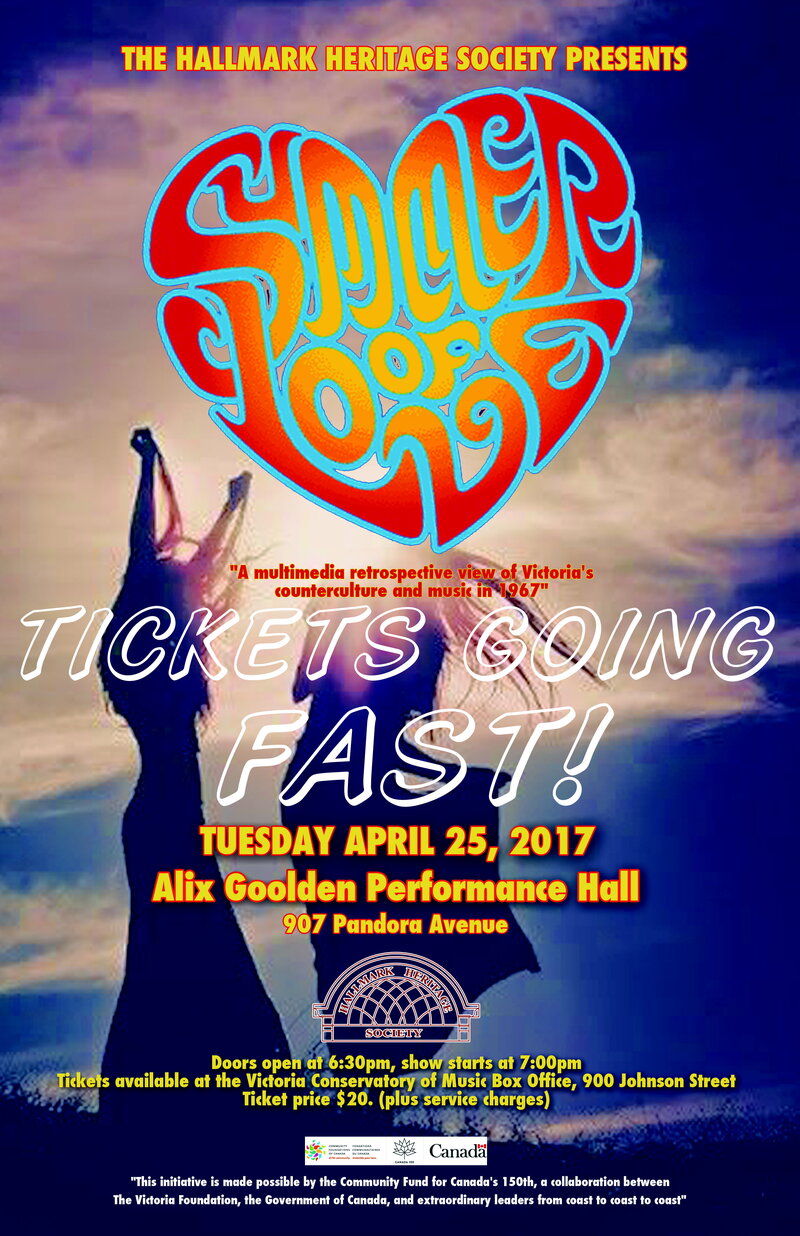 Summer of Love-1967: Glenn Parfitt @ Alix Goolden Performance Hall Apr 25 2017 - May 1st @ Alix Goolden Performance Hall