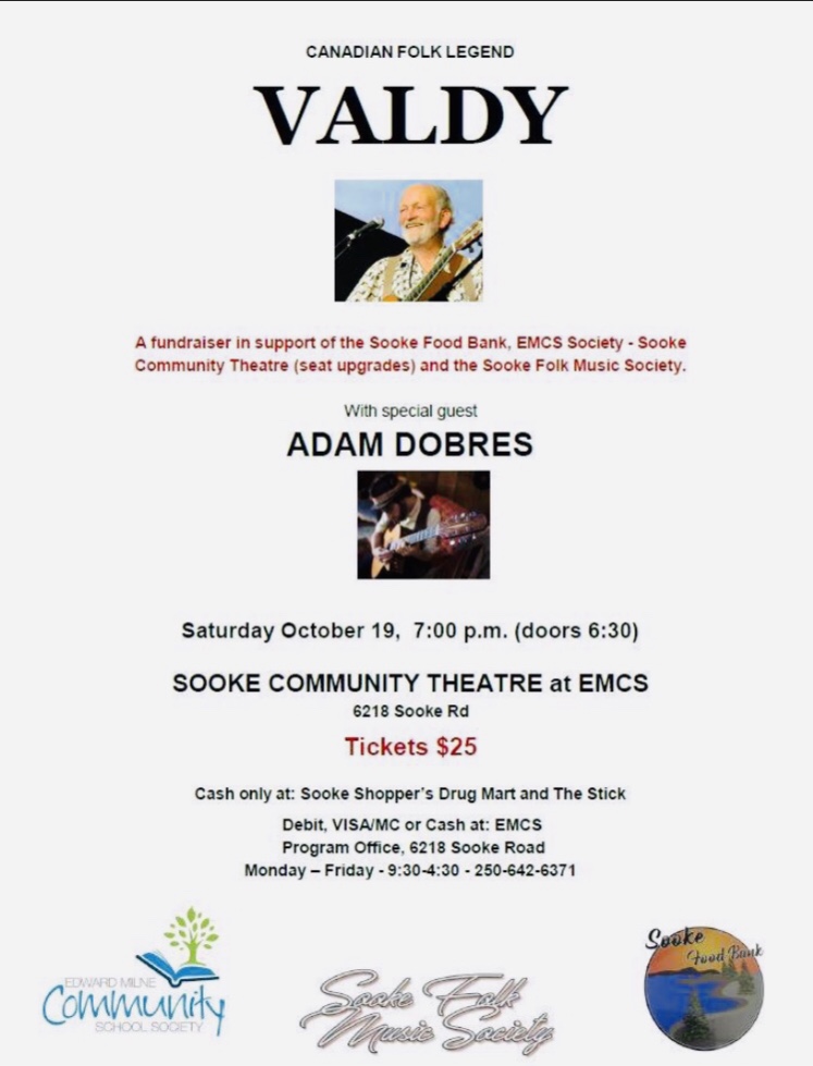 Vadly: Valdemar Horsdahl, adam dobres @ Sooke Community Theatre at EMCS Oct 19 2019 - Apr 30th @ Sooke Community Theatre at EMCS