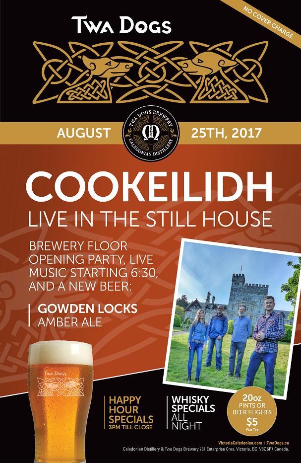 Cookeilidh @ Victoria Caledonian Distillery & Brewery - Aug 25, 2017