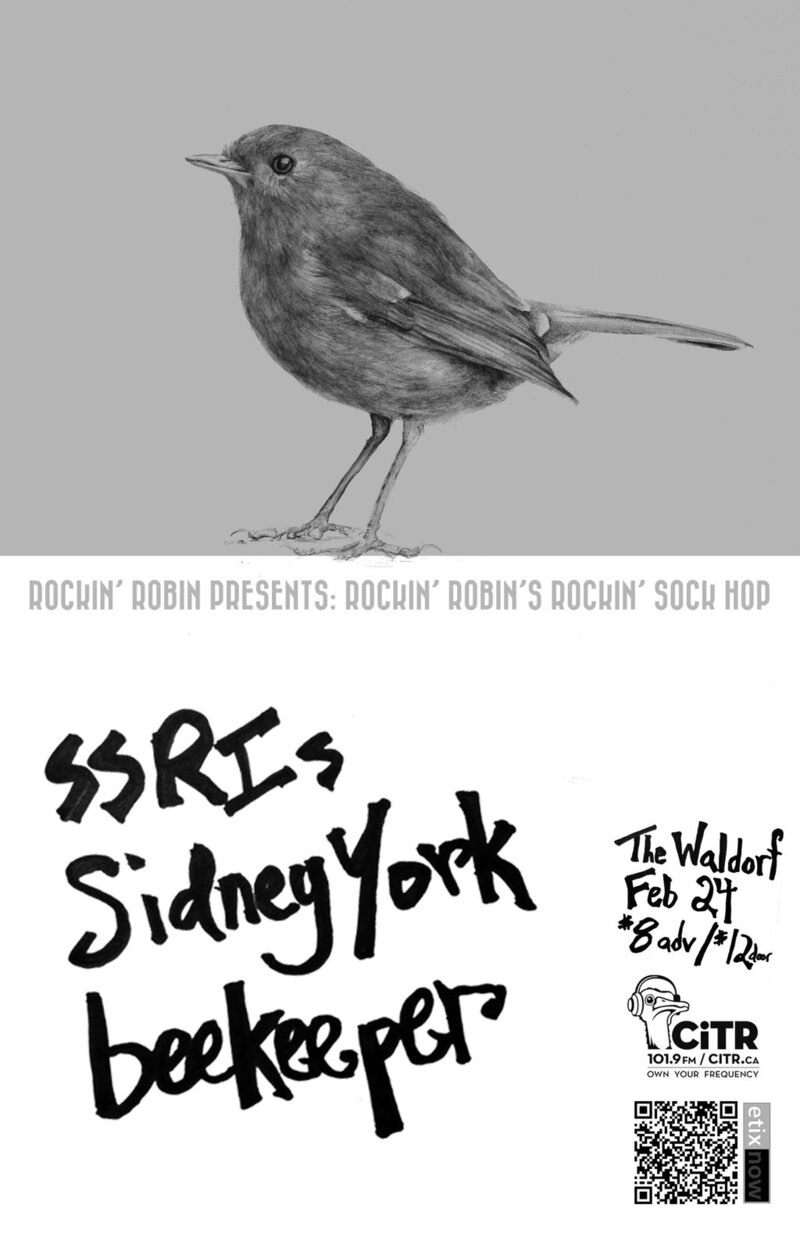 The SSRIs, beekeeper, Sidney York @ The Waldorf Feb 24 2011 - May 9th @ The Waldorf