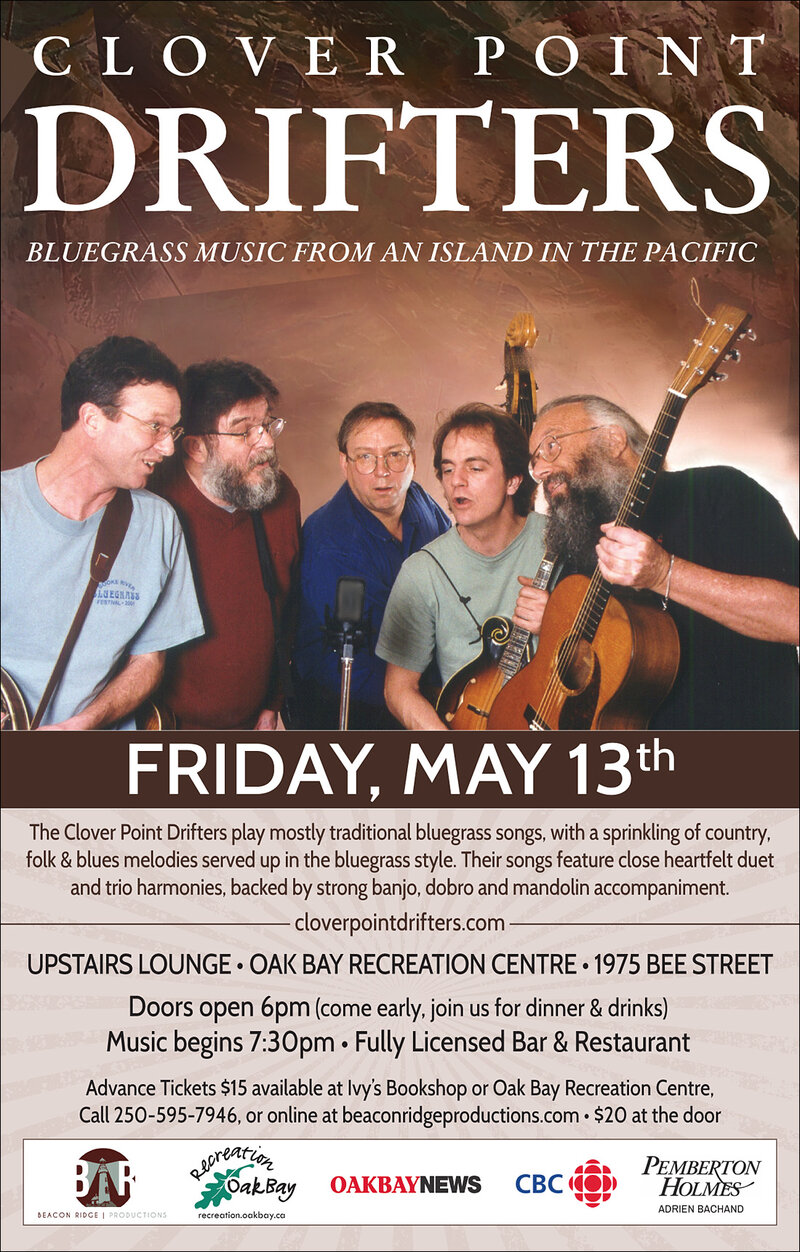 Clover Point Drifters @ Sports View Lounge May 13 2016 - May 25th @ Sports View Lounge