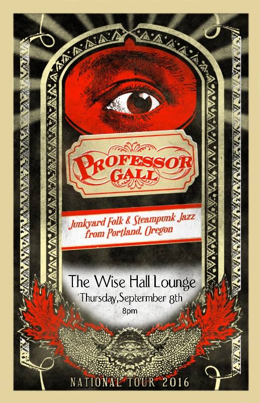 WISE Lounge Show featuring: Professor Gall @ WISE Hall Sep 8 2016 - Jun 12th @ WISE Hall