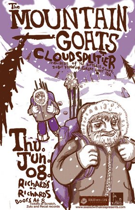 The Mountain Goats, Cloudsplitter,  @ Richard's On Richards Jun 8 2006 - May 13th @ Richard's On Richards