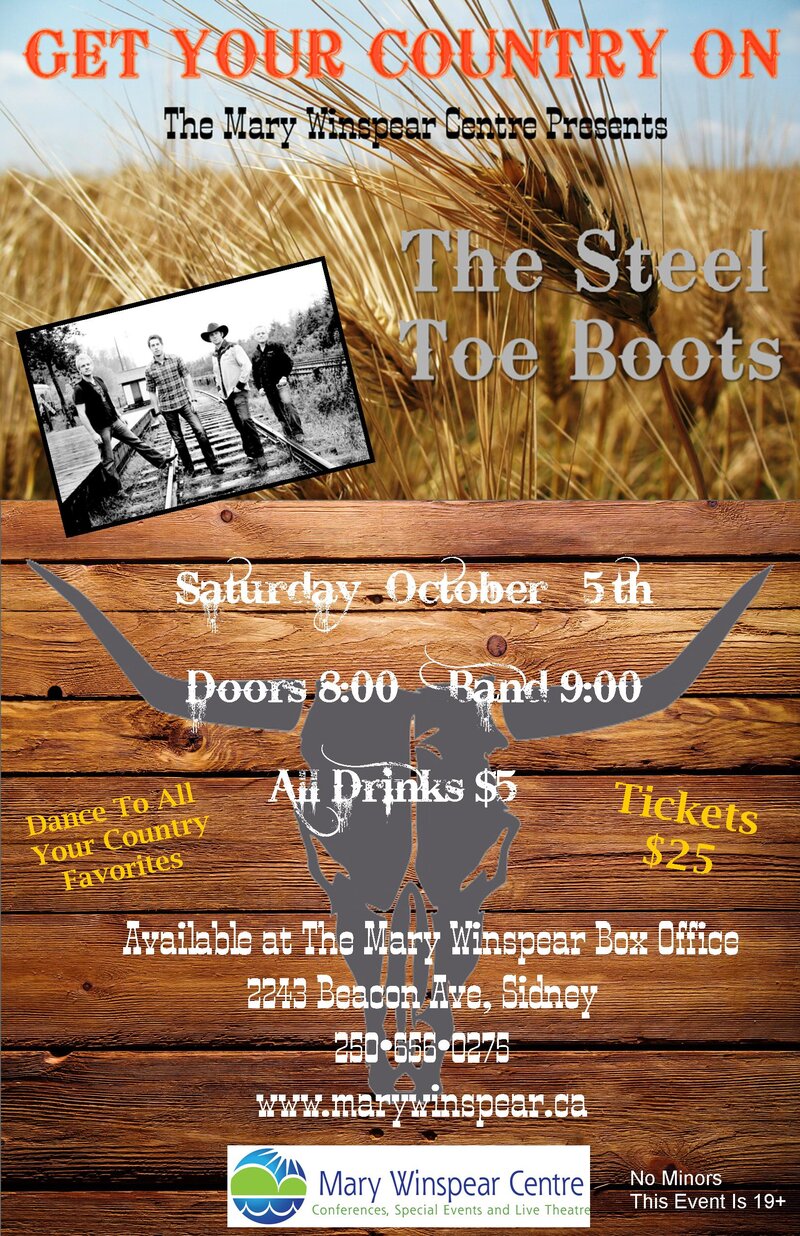 Get Your Country On!: Steel Toe Boots @ Mary Winspear Centre Oct 5 2013 - May 25th @ Mary Winspear Centre