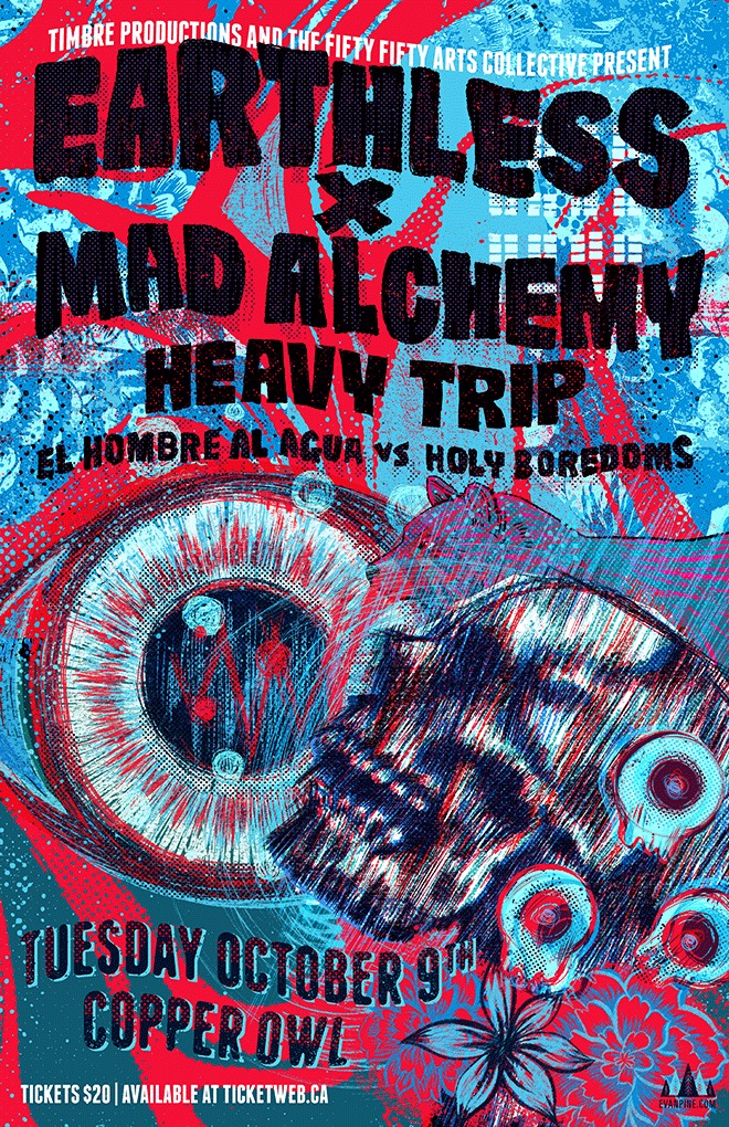 Earthless, Mad Alchemy Light show, Heavy Trip, Holy Boredoms VS El Hombre Al Agua @ Copper Owl Oct 9 2018 - May 7th @ Copper Owl