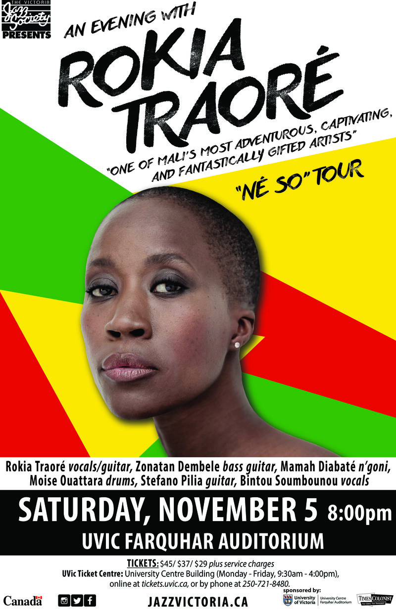 An Evening with: Rokia Traoré @ The Farquhar at UVic - Nov 05, 2016