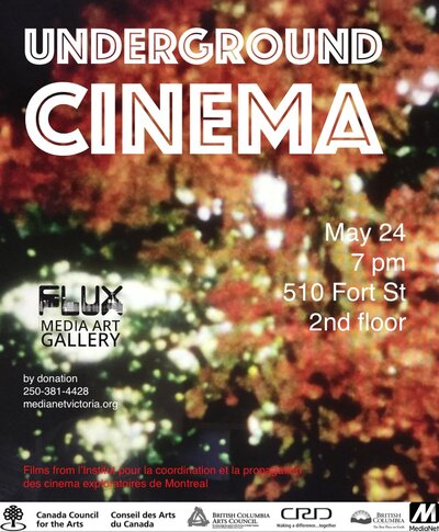 Underground Cinema @ Flux Media Gallery May 24 2018 - Jul 14th @ Flux Media Gallery
