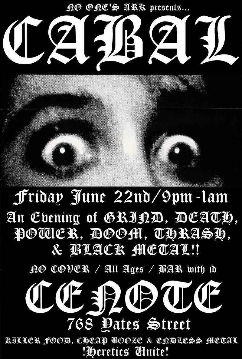 CABAL: METAL NIGHT! @ Cenote Jun 22 2012 - Apr 30th @ Cenote