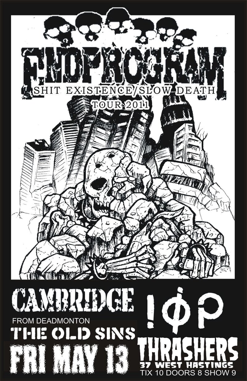 Endprogram, Cambridge, IMPEDERS OF PROGRESS, Old Sins @ Funky Winker Beans - May 13, 2011