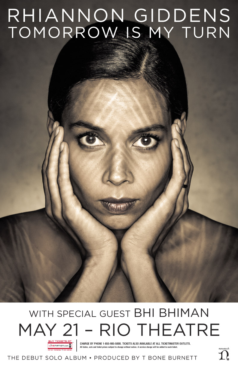 Rhiannon Giddens, Bhi Bhiman @ Rio Theatre May 21 2015 - May 6th @ Rio Theatre