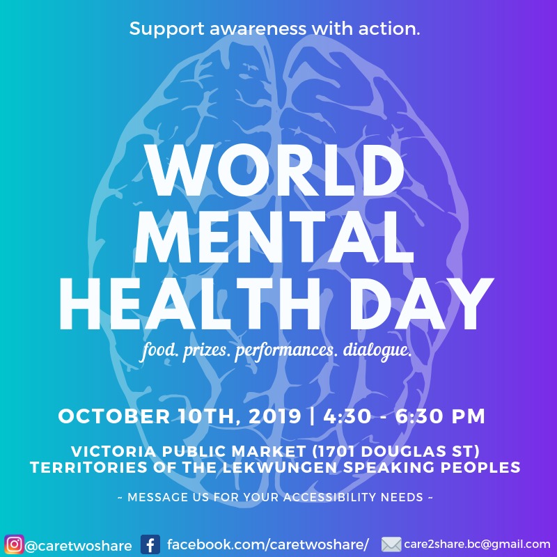 World Mental Health Day @ Victoria Public Market - Oct 10, 2019