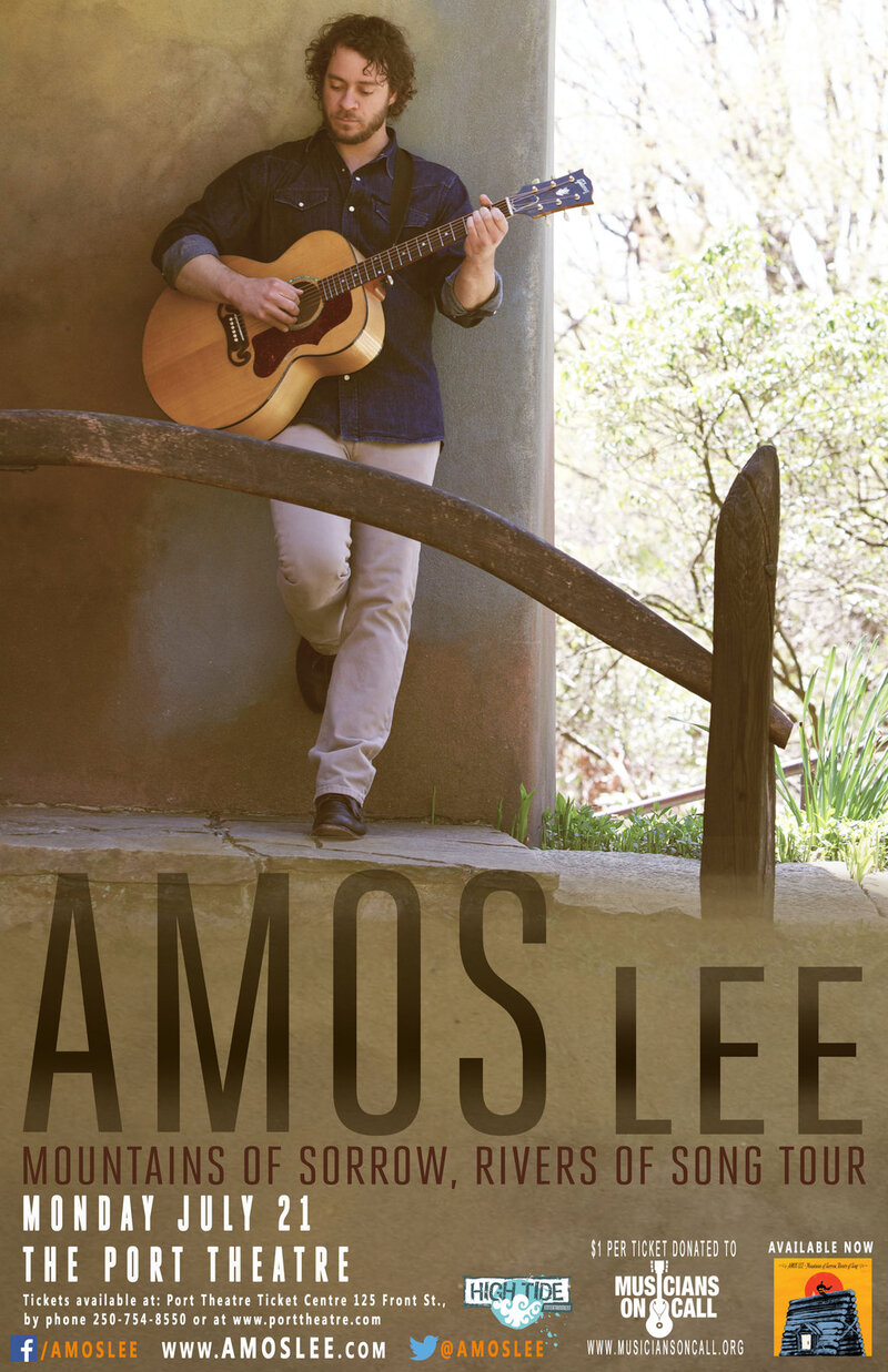 Amos Lee @ The Port Theatre Jul 21 2014 - May 6th @ The Port Theatre