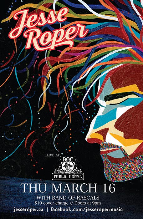 Jesse Roper, Band of Rascals @ Doc Willoughby's Mar 16 2017 - May 11th @ Doc Willoughby's